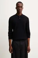 Vlněný svetr A.P.C. polo jacob logo