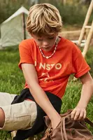 Dětské bavlněné tričko Mayoral oranžová barva, s potiskem, 6013