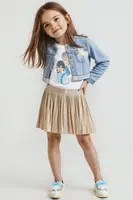 Dětská sukně Mayoral béžová barva, mini, áčková, 3907