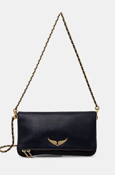 Kožená kabelka ZADIG&VOLTAIRE ROCK GRAINED LEATHER