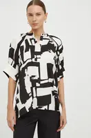 Halenka Day Birger et Mikkelsen dámská, černá barva, vzorovaná