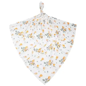 BocioLand Luxusní osuška, plenka 110x110cm, bambusová, Hrušky