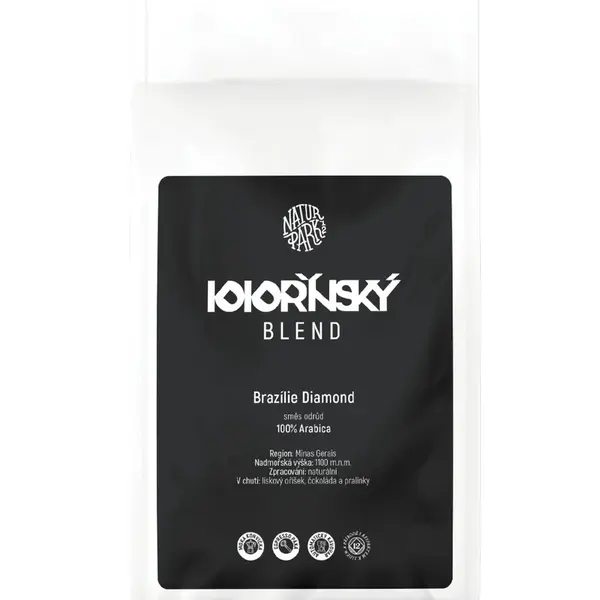 Naturpark 12 Brazílie Diamond 100% Arabica zrnková káva 500 g