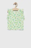 Kojenecké tričko United Colors of Benetton zelená barva
