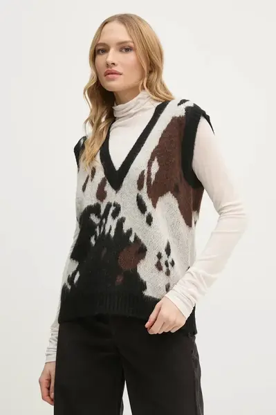 Vesta s příměsí vlny Sisley šedá barva, 106QL4015