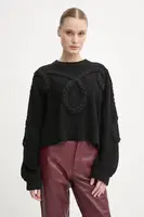 Vlněný svetr MUNTHE SAKIRA dámský, černá barva, 244160724472