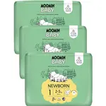 Moomin Baby 1 Newborn 2–5 kg měsíční balení eko plen 75 ks