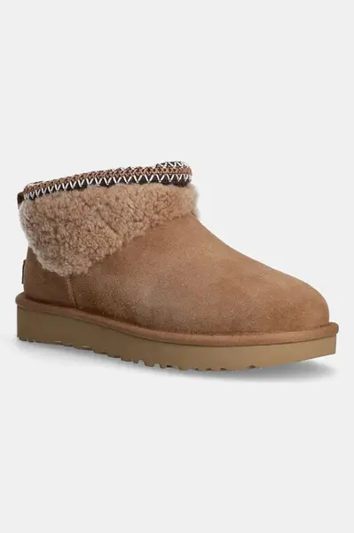 UGG  Semišové sněhule  Classic Ultra Mini Maxi Curly