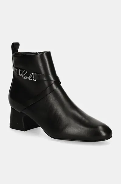 Kožené kotníkové boty Karl Lagerfeld BONNIE