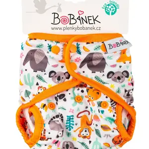 Bobánek Svrchní kalhotky patentky 1 ks džungle