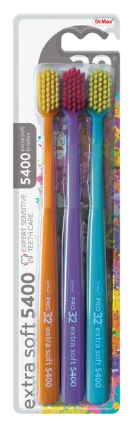 Dr. Max PRO32 Extra soft 5400 zubní kartáček 3 ks