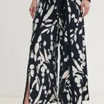 Kalhoty Joseph Ribkoff dámské, tmavomodrá barva, zvony, high waist, 251252