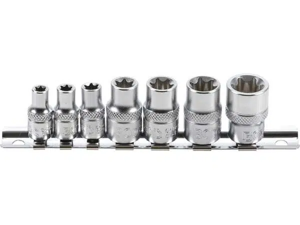 BGS Technic BGS 2027 Nástrčné hlavice 1/4" a 1/2" pro E-profil E6 ÷ E16 BGS102027 (Sada 7