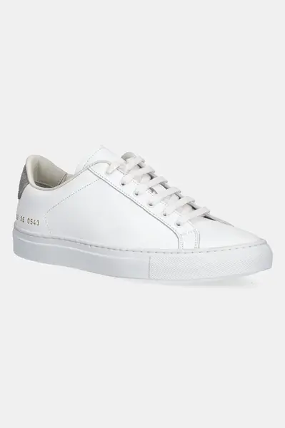 Kožené tenisky Common Projects Retro Classic bílá barva, 6188