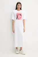 Bavlněné šaty Fiorucci Lollipop Mouth Print Maxi T-Dress