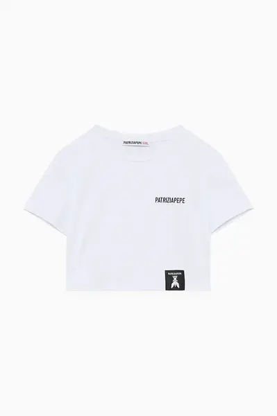 Dětské tričko Patrizia Pepe K103 bílá barva, 7M0908