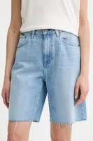 Džínové šortky G-Star dámské, modrá barva, high waist, D26268-D932