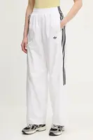 Tepláky adidas Originals Teamgeist dámské, bílá barva, s aplikací, JD0257