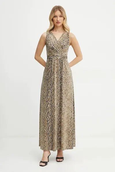 Šaty Morgan RCOBRA zelená barva, maxi, RCOBRA