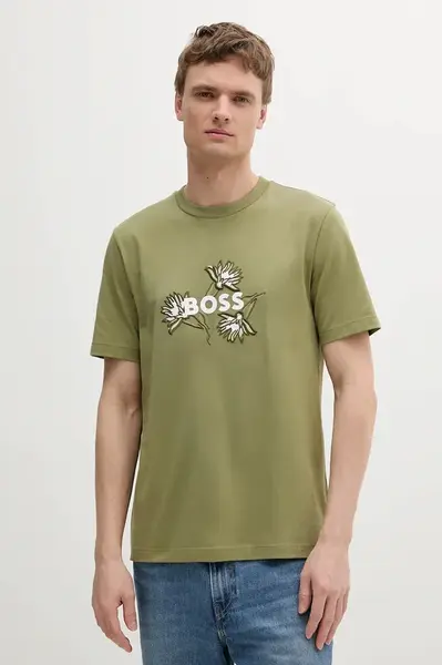 Bavlněné tričko BOSS