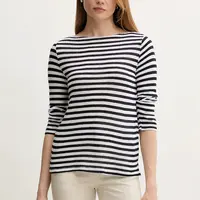 Tričko s dlouhým rukávem s příměsí lnu United Colors of Benetton