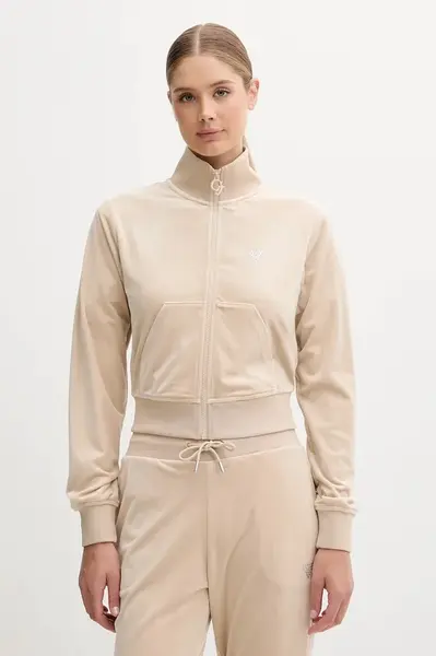 Velurová mikina Guess COUTURE