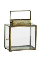 Lucerna Madam Stoltz 11 x 6 x 11 cm průhledná barva