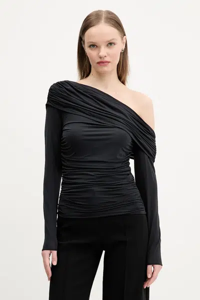 Halenka Abercrombie & Fitch dámská, černá barva, hladká, KI139-5204