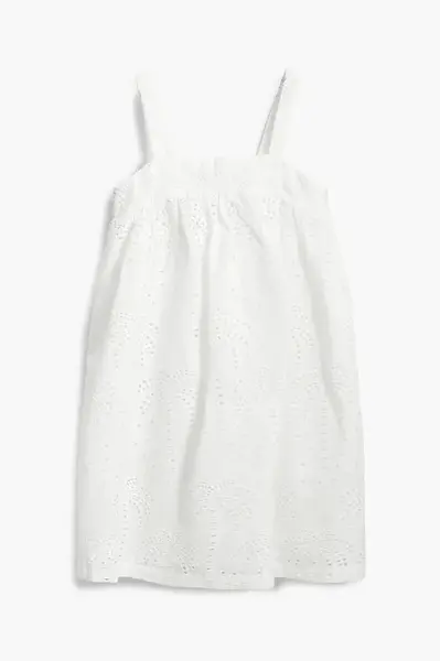 Dětské bavlněné šaty Desigual bílá barva, mini, 25SGVW07