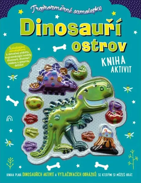 Trojrozměrné  samolepky Dinosauří ostrov  Stuart Lynch - Lynch Stuart