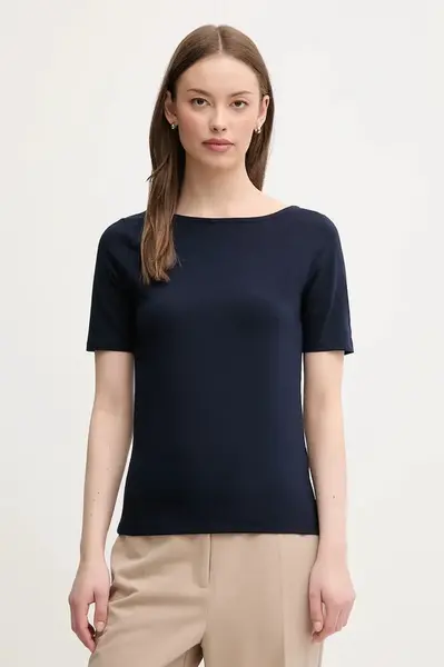 Tričko United Colors of Benetton dámské, tmavomodrá barva, 3FJHD109K