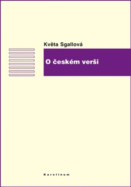 O českém verši - Květa Sgallová - e-kniha