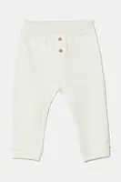 Dětské bavlněné kalhotky United Colors of Benetton bílá barva, 3X3MAF027