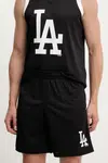 Kraťasy 47 brand MLB LA Dodgers pánské, černá barva, BB012PMXYEX657809JK