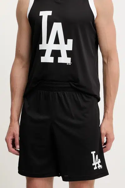 Kraťasy 47 brand MLB LA Dodgers pánské, černá barva, BB012PMXYEX657809JK