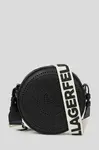 Kožená kabelka Karl Lagerfeld K/CIRCLE černá barva, A3W30059