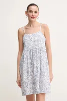 Lněné šaty Pepe Jeans DIVINA bílá barva, mini, PL953702