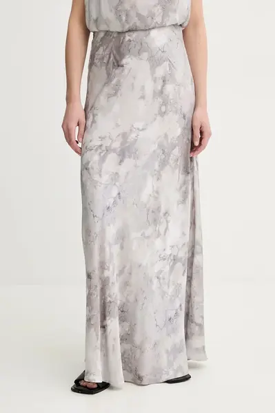 Sukně Gestuz šedá barva, maxi, 10909873