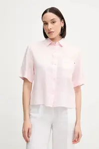 Lněná košile Tommy Hilfiger