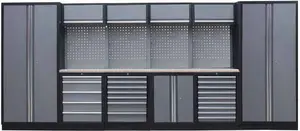 Sestava dílenského nábytku Procarosa PROFI L-III Pracovní deska: dřevěná