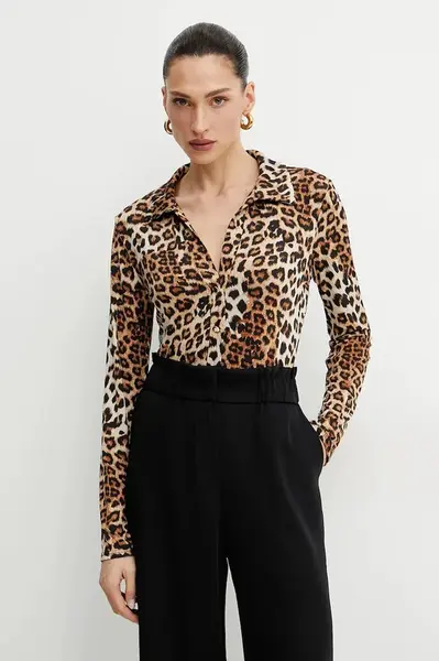 Halenka Morgan TUFUS dámská, béžová barva, vzorovaná, TUFUS