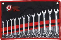 BGS Do it yourself Očkoploché ráčnové klíče, přepínací, 8-19 mm - BGS 30008