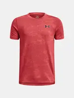 Chlapecké tričko Under Armour UA Tech Vent Jacquard SS-RED - Kluci