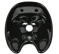 Umývadlo pre umývací box, Detail - keramické, čierne, priemer odtoku 10 cm + darček zadarmo