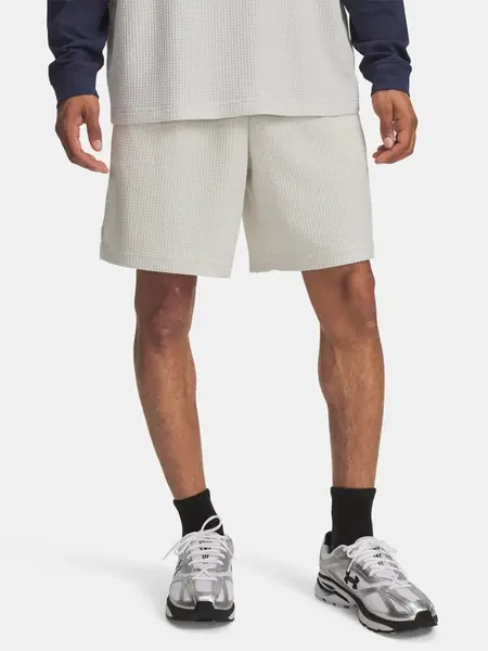 Pánské kraťasy Under Armour UA Rival Waffle Short-WHT - Pánské