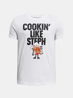 Chlapecké tričko Under Armour Curry Chef Tee-WHT - Kluci