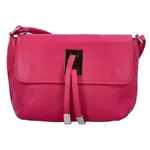 Dámska kožená crossbody kabelka fuchsiová - ItalY Porta