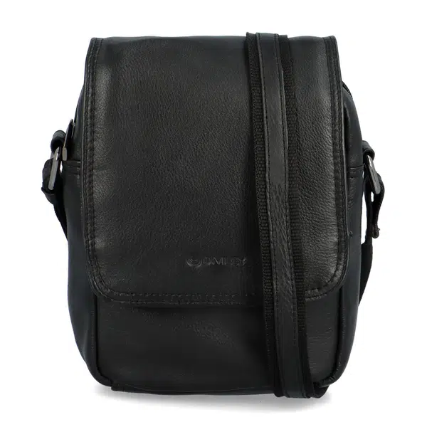 Pánska kožená crossbody/taška čierna - Diviley Harys