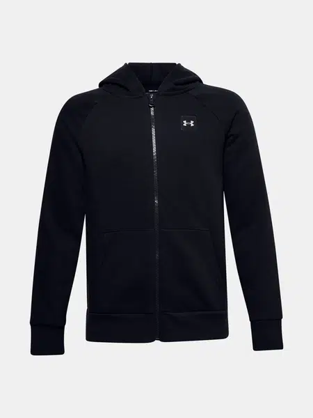 Čierna mikina Under Armour UA RIVAL FLEECE FZ HOODIE