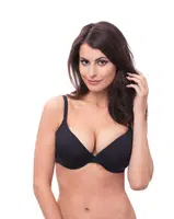 WONDERBRA T-SHIRT PLAIN BRA - Dámska hladká podprsenka - čierna